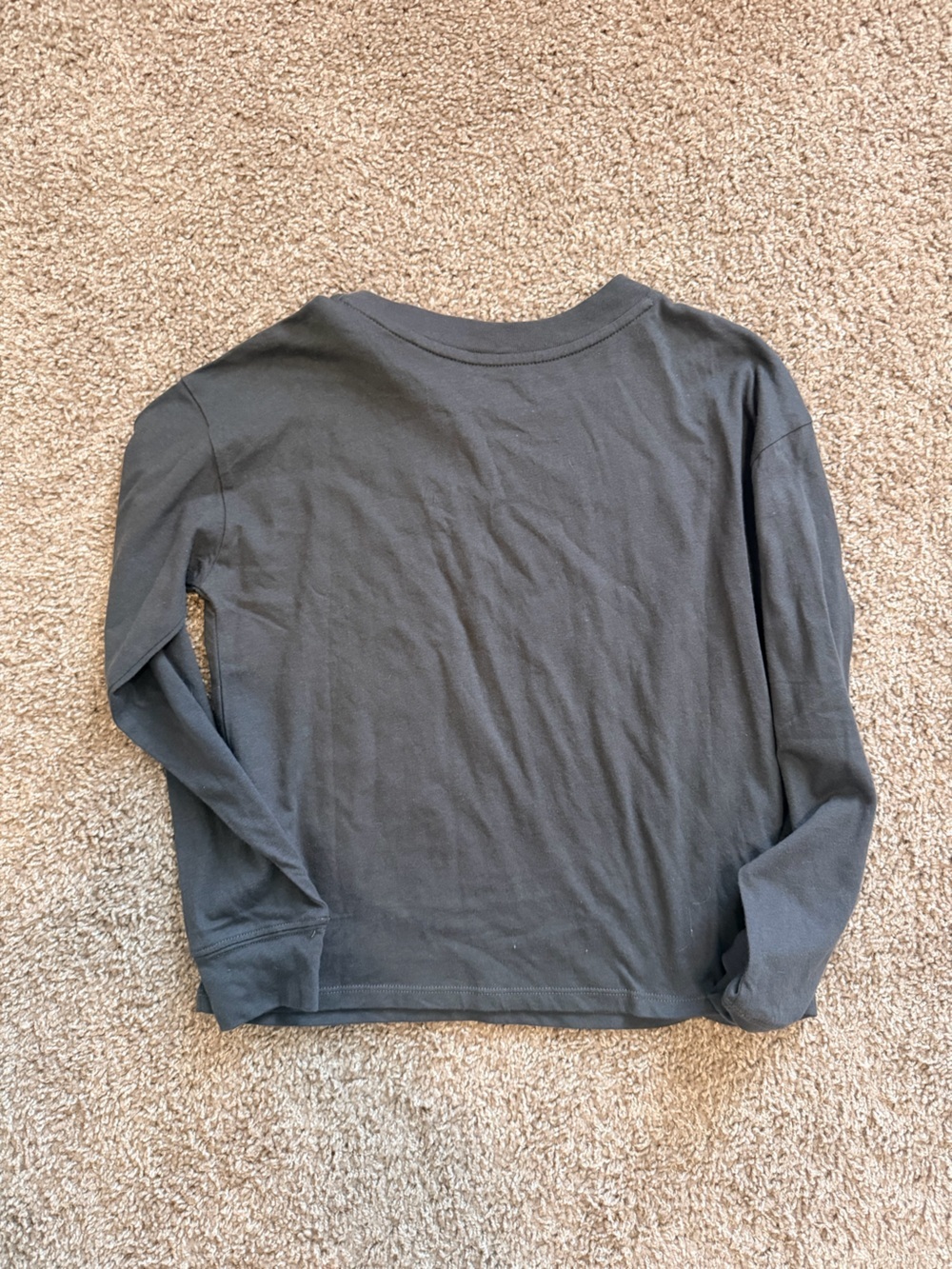 Gap girls long sleeve t shirt with crystal star appliqués size large gray - Picture 4 of 5